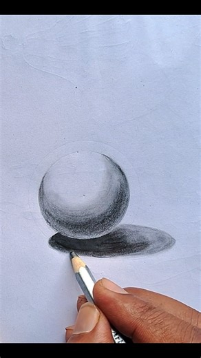 #how to draw 3D ball shadow # 3D sketch art #ball sketch