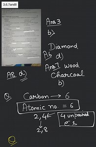 An amorphous allotrope of carbon, prepared by burning substance... | Filo
