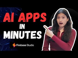 How to Build AI Apps in Minutes (No Coding Required) | Firebase Studio Demo
