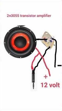 how to make amplifier with 2n3055 transistor #experiment #amplifier #2n3055 transistor