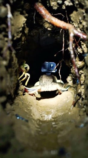 What Happens Inside a Frog’s Burrow? #film #digitalcreator