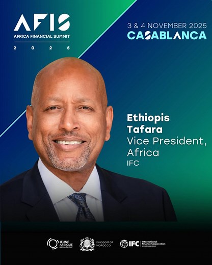 ⏳ Just a few hours to go before #AFIS2025 kicks off in Casablanca! Our leadership team is gearing up for powerful conversations, major signings, and bold ideas to finance Africa’s future — led by Makhtar Diop, IFC Managing Director, Ethiopis Tafara, Vice President for Africa, and more. We look forward to connecting with you in Casablanca! ➡️ Visit the website to learn more about the 2025 theme: http://wrld.bg/w5mp50XjcBS #IFCinAfrica | IFC - International Finance Corporation