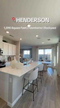 1,598 Square Feet, 3 Beds, Backyard Town Home For Sale in Las Vegas for $400k+
