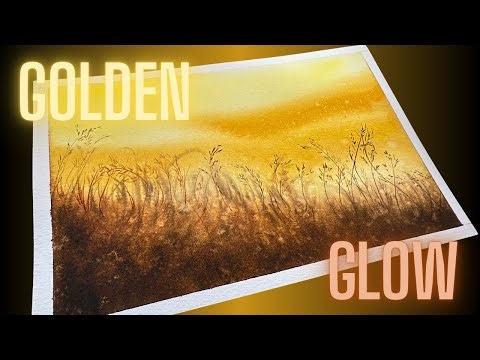 Easy Sun-Kissed Meadow Watercolor Painting for Beginners