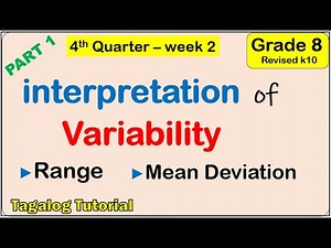 Interpretation and conclusion of the measure of variability Math 8 matatag Fourth quarter week 2