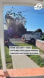 Dramatic footage captured by a home's Ring doorbell camera shows a massive explosion rocking a large building across the street in Hayward, California. "We were sitting in the house and it just... everything shook. Stuff fell off the walls and when we looked at the camera it was like you were watching a war video," Brittany Maldonado, who provided the doorbell cam footage, told ABC7 News. Fire officials say six people have been taken to the hospital. This is a developing story, get the latest he