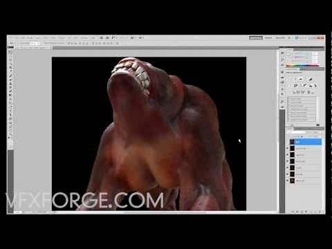 Compositing 32bit OpenEXR images in Photoshop - Linear Workflow Demo