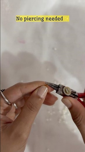 😱Instant nose ring hack #shortsfeed #handmade #nosering