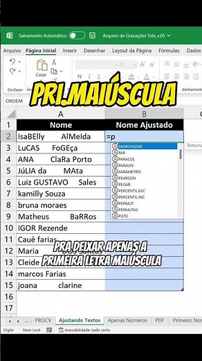 UNBELIEVABLE: How to ADJUST NAMES IN EXCEL QUICKLY and EASILY! FIND OUT NOW! #excel #tips #exceltips