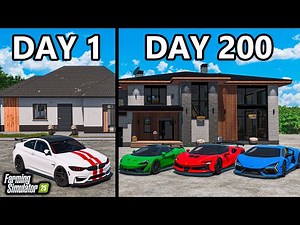 I SPENT 200 DAYS BUILDING MANSIONS WITH $1,000,000! | FS25
