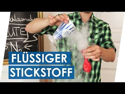Flüssiger Stickstoff Experiment | Ausdehnung von Gas | Stickstoff-Fontaine