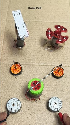 Red Led strip switch mechanism dc motor #diy #tech #shorts