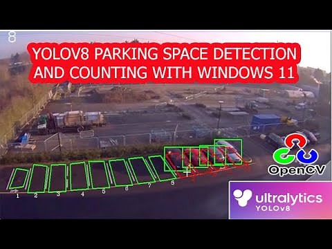 Real-time parking spot detection using YOLOv8 | yolov8 parking space detection and counting
