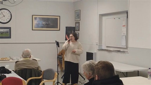 At our annual Christmas quiz and buffet, we were delighted to have Felicity Tuner perform a captivating singing session in the village hall. What an amazing young vocalist she is! | Lincoln Short Wave Club
