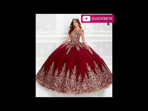 Hermosos Vestidos de XV años en color Rojo y Vino