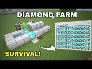 Diamond Farm For Minecraft Bedrock 1.21!(glitch)