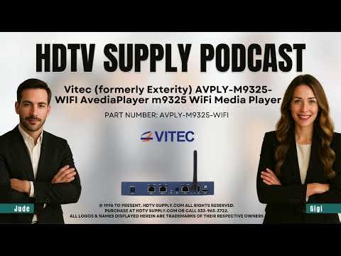 Vitec (formerly Exterity) AVPLY-M9325-WIFI AvediaPlayer m9325 WiFi Media Player
