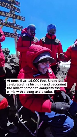 On his 90th birthday, he became the oldest person to summit Mount Kilimanjaro