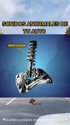 Revisión de ruidos anormales en tu auto (Parte 1) 🔊⚙️ | Suspensión delantera Amortiguador Bieleta Pastillas de freno Rodamiento de rueda Junta homocinética Terminal de dirección Brazo inferior 📲 Escríbenos si tu auto ya presenta estos sonidos. #vehiqhub #suspensiondelantera #mecanicageneral #ruidosenelauto