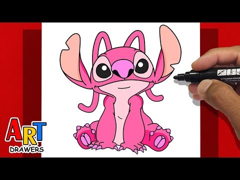 How To Draw ANGEL Lilo And Stitch - Inspired by Draw So Cute