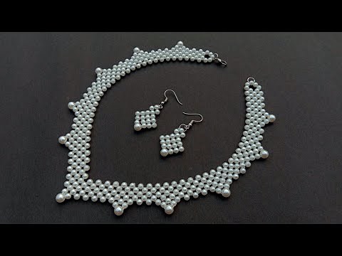 Victorian Necklace//Pearl Necklace Making Tutorial// Useful & Easy