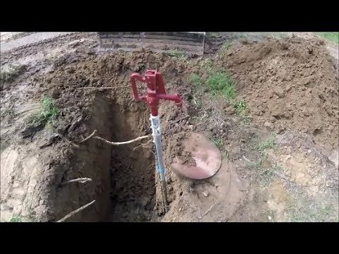 DIY moving and Installing Frost Free Hydrant-underground Line