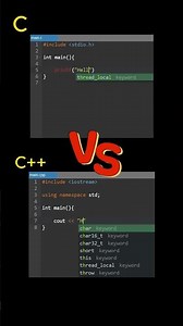 C vs C++ | #C #cpp #code #programming #funny #shorts #ytshorts #funny