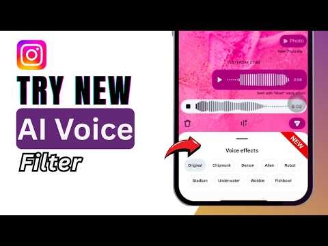 How To USE NEW FEATURE AI VOICE FILTER On Instagram
