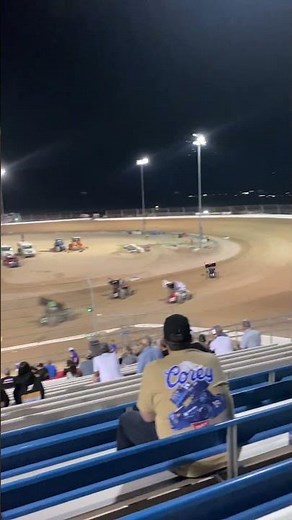Corey Day Flips Ty Gibbs 2026 High Limit Sprint Car Las Vegas Opener #shorts #sprintcars #vegas
