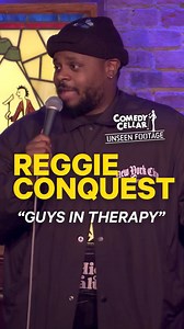 Reggie Conquest knows exactly what he’s doing 😌 #standup #comedy #nyc #comedycellar #therapy | Comedy Cellar
