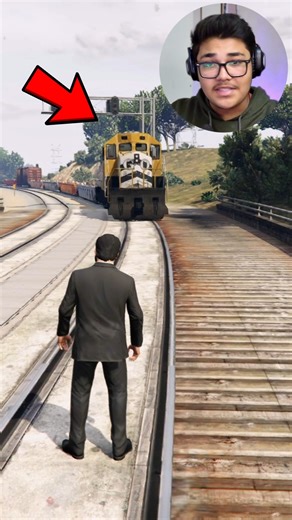 GTA 5 , but TRAIN VS MICHALE 😱 #technogamerz #liveinsaan #mythpat