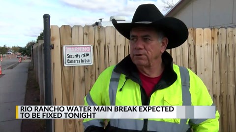 Crews work to repair massive Rio Rancho water main break