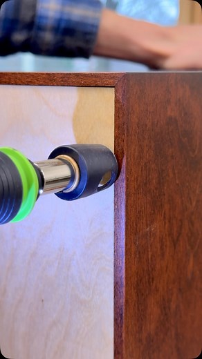 of course we have to use brass fasteners on a back that is going against a wall … #furnituremaking #customfurniture #custom #brasshardware #cabinetmaking #customdesk #desk | Carterwoodstudio