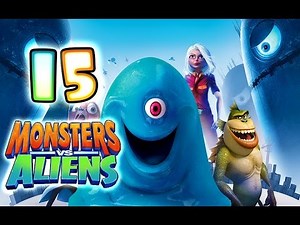 Monsters VS Aliens Walkthrough Part 15 (PS3, X360, Wii, PS2) ~ Missing Link Level 15