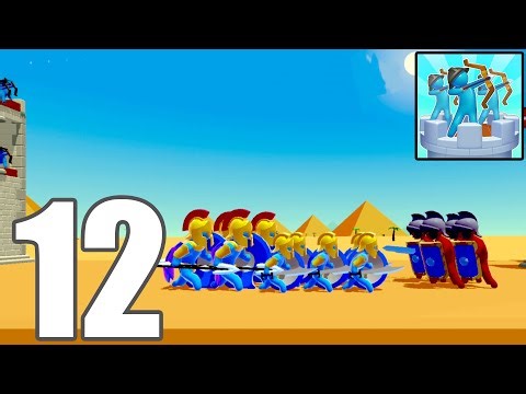 Archery Bastions: Castle War – Gameplay Walkthrough Part 12 | Desert Spartan Army vs Shield Warriors