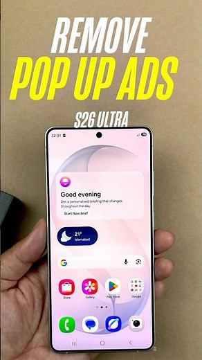 Samsung S26 Ultra - How To Remove POP UP ADS ON Android #samsung #howto #android #s26ultra