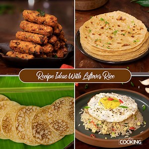 Recipe Ideas with Leftover Rice | 4 Leftover Rice Recipes | Quick & Easy Recipes With Leftover Rice | Leftover Rice New Ideas #leftoverricerecipes #leftoverricerecipe #leftoverricedosa #leftoverricenewideas #leftoverricechapathi #leftoverricepakoda #breakfastrecipes #dinnerrecipes #snacksrecipes #eveningsnacks #homecookingshow Rice Pakoda To Make Rice Pakoda Leftover Rice - 2 Cups Onion - 1 No. A Piece Of Ginger Garlic - 4 Cloves Curry Leaves Coriander Leaves Turmeric Powder - 1/4 Tsp Kashmiri R