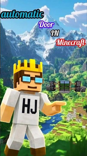 Automatic Door in Minecraft 🔥 Easy Redstone Build Trick