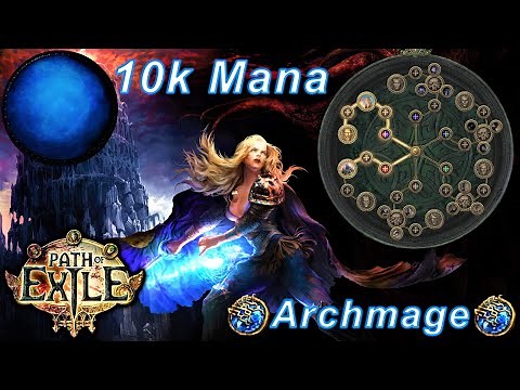 Path of Exile 10k mana Archmage Arc Lighting build