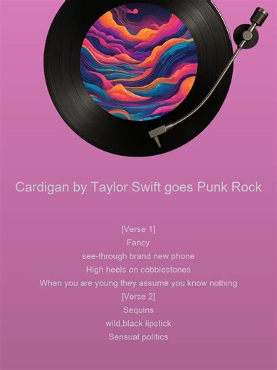 Cardigan by Taylor Swift: A Punk Rock Remix
