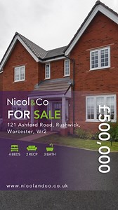 Just Listed | Four Bedroom Detached Family Home for Sale in Rushwick | Open-Plan Living, Home Office & Double-Fronted Design 📍 121 Ashford Road, Rushwick, Worcester, WR2 🔖 £500,000 Set in a popular WR2 location with pleasant green space views to the front, this double-fronted detached home by Bloor Homes offers over 1,500 sq ft of well-balanced living space, ideal for modern family life. With around eight years remaining on the new build warranty, it combines peace of mind with a practical, co