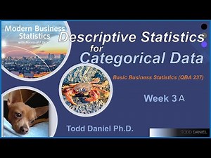 Descriptive Statistics for Categorical Data in Business Statistics (Week 3A)