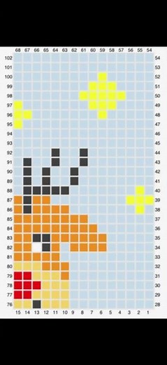#5. Merry Christmas c2c Crochet FREE Graph Pattern by TatyanasBlankets