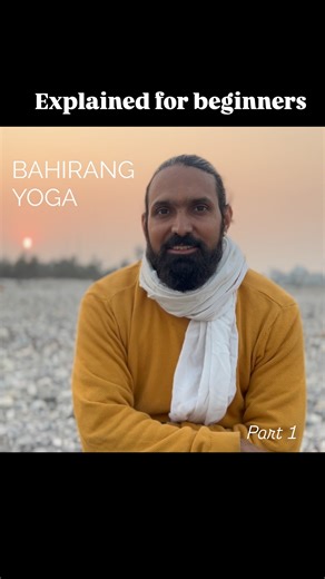 Vijay Dutt on Instagram: "Bahirang Yoga = Outer Discipline, Inner Preparation 🕉️ Bahirang Yoga is the first step on the yogic path. It includes Asana, Pranayama, and cleansing practices, which strengthen the body and balance the nervous system. Without preparing the body and breath, the mind cannot truly settle. Bahirang Yoga is not separate from spiritual growth— it is the gateway to inner yoga. #pathofyoga #innerwork #inner-journey #lookwithin #rishikesh #yogattc #yogapractice #yogaeveryday #