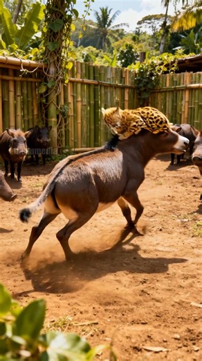 Burro Pack Heroically Saves Peccary from Ocelot Attack! #animals #rescue | Even More Vu