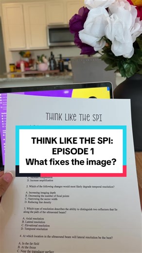Stop memorizing physics and start understanding it and thinking like the exam. In this mini series I’ll show you how to break down ultrasound physics questions so you can perform better on exams. Save this for study time! 🧠 #spiexam #ultrasoundphysics #ultrasoundstudent #sonographyschool #edutok