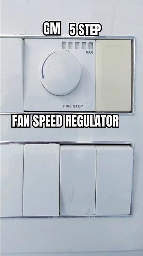 Replace fan regulator with easy to use 5 step controller with red indicator 👌🟥