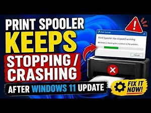 How to fix Print Spooler Keeps Stopping in Windows 11? | Printer not working
