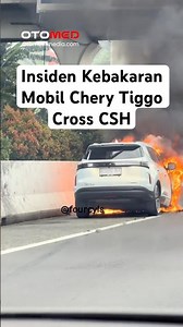 Mobil Chery Tiggo Cross CSH Terbakar di Tol Japek #cheryterbakar #cherytiggocross