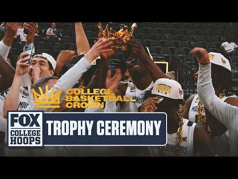 West Virginia's trophy ceremony following win of The Crown Championship 🏆 FOX College Hoops